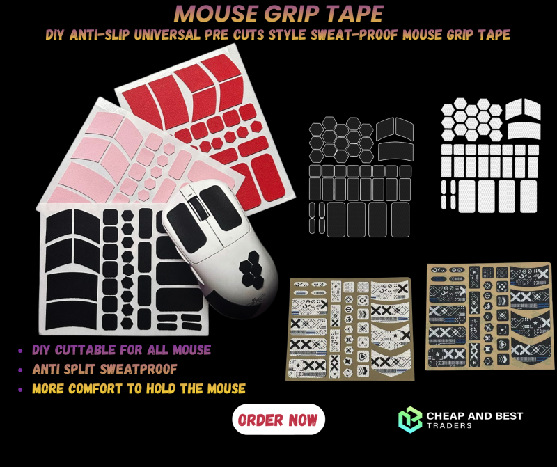 Mouse grip tape universal pre cuts for all mouse