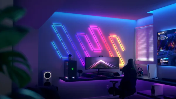 Nanoleaf lines modular backlit lights battlestation desktop a@1x.webp