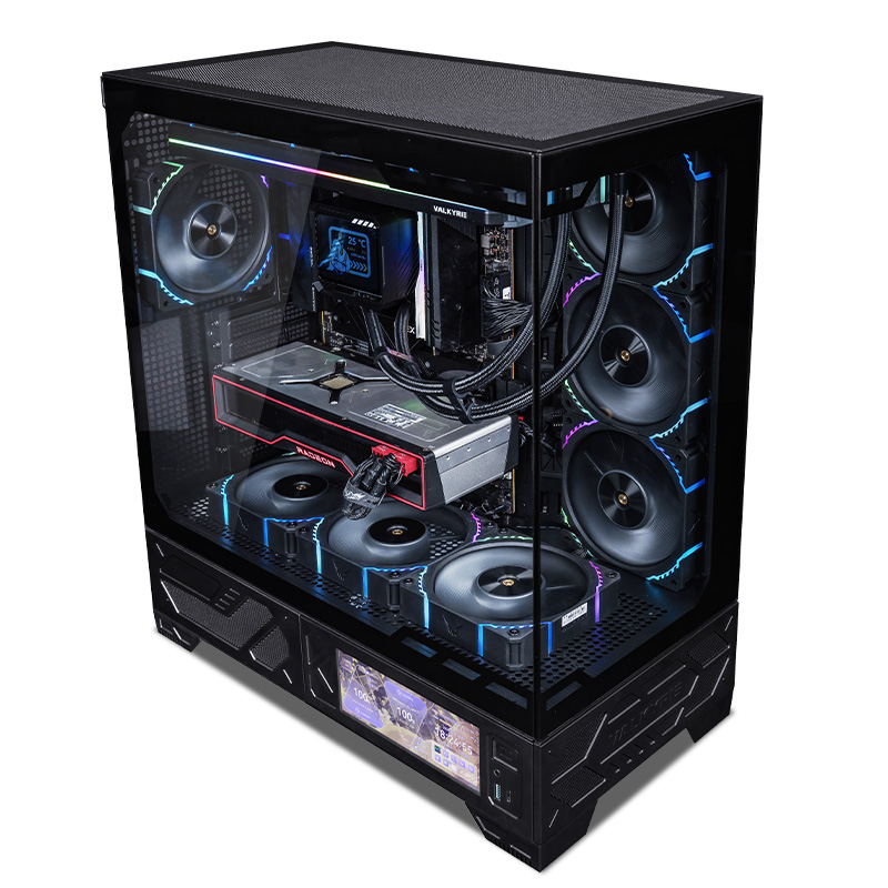 Valkyrie vk03 touch screen display atx case