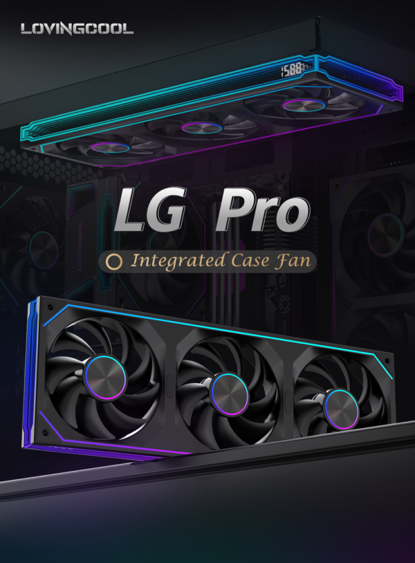 Lovingcool lg pro cpu radiator fan 360mm/240mm/120mm