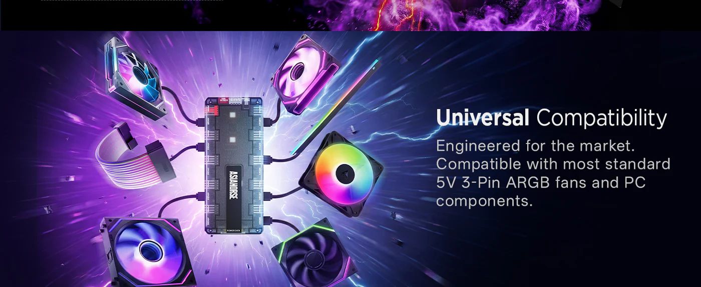 UMBRA ARGB PWM PC CASE FAN HUB