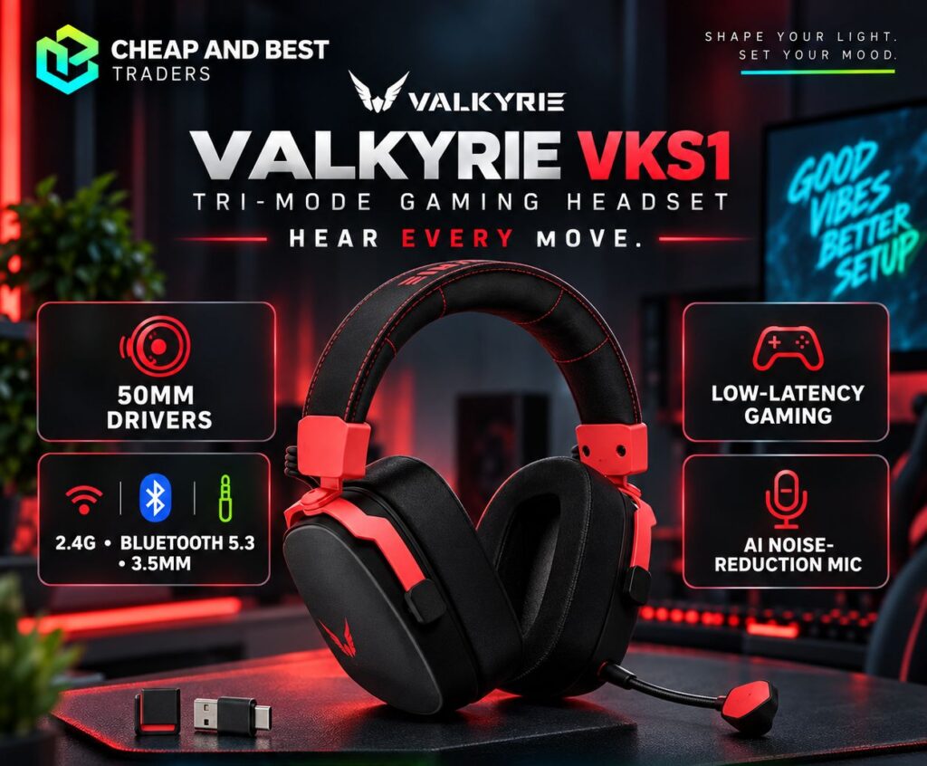 Valkyrie VKS1 Tri Mode Gaming Headset