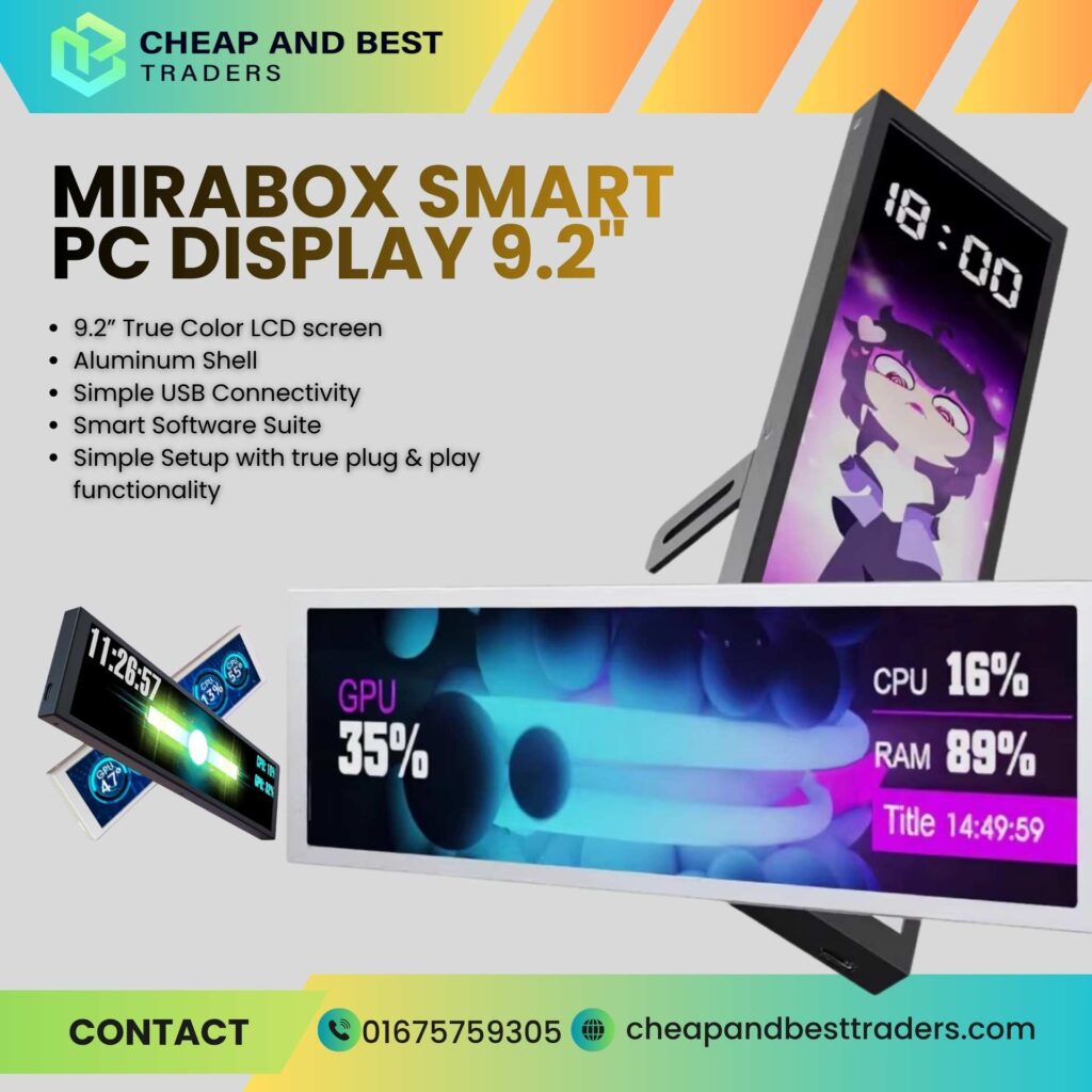 Mirabox d92 smart pc display
